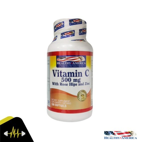 HEALTHY AMERICA VITAN C WITH ROSE HIPSAND ZINC 100TABL