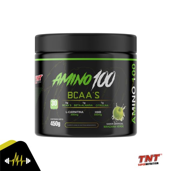 TNT Amino 100 BCAA'S 30 serv Manzana Verde