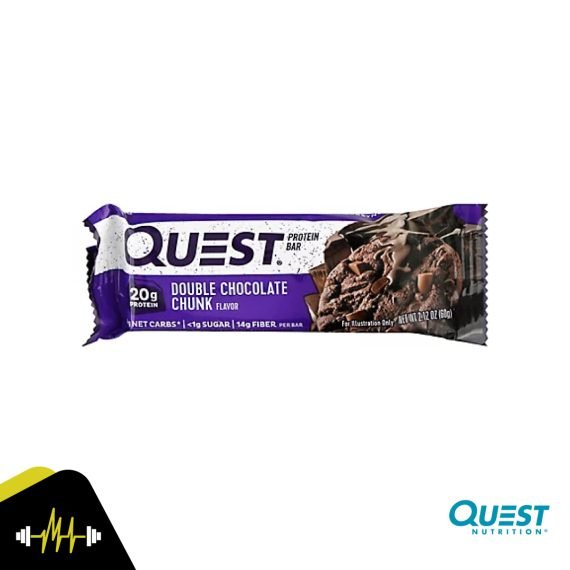 BARRA QUEST DOUBLE CHOCOLATE CHUNK 60g